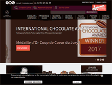 Tablet Screenshot of chocolats-gelencser.com